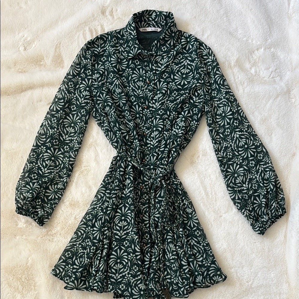 ZARA Green Dress